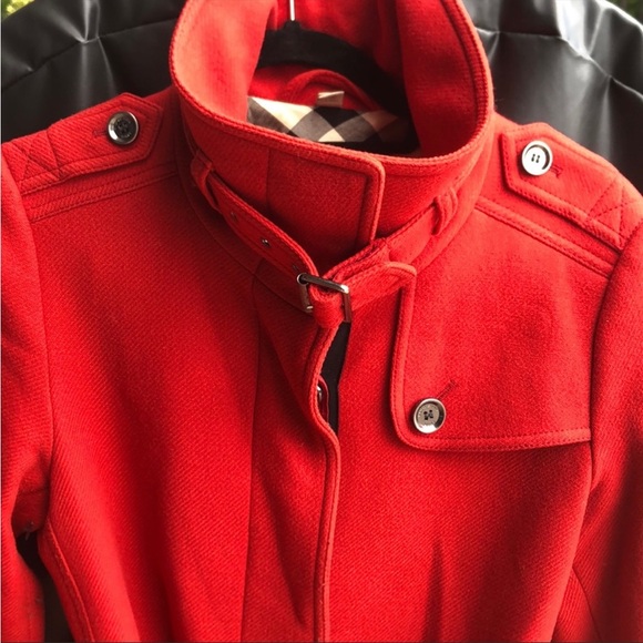 Burberry Brit red wool coat - Picture 2 of 11